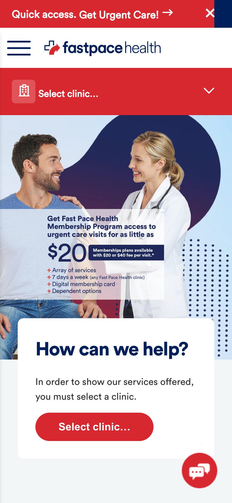 Fast Pace Health on an iPhone